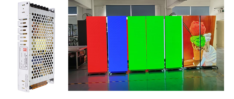 LED display power supply certification and 72-hour burn-in testing protocol.