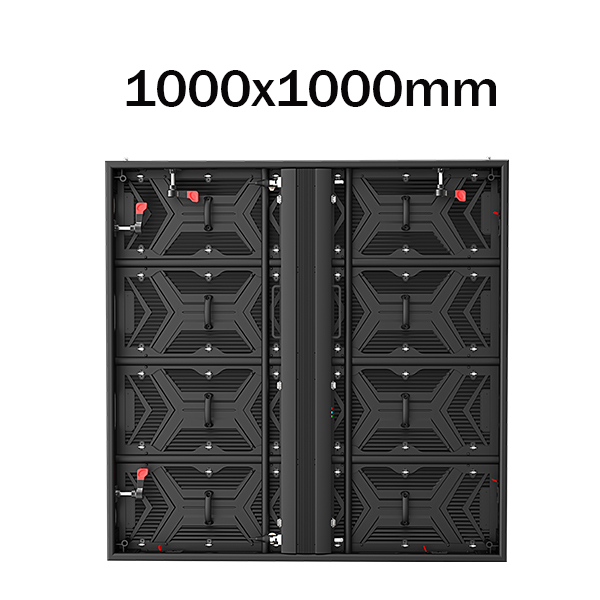 Outdoor Fixed led display cabinet size 1000x1000mm