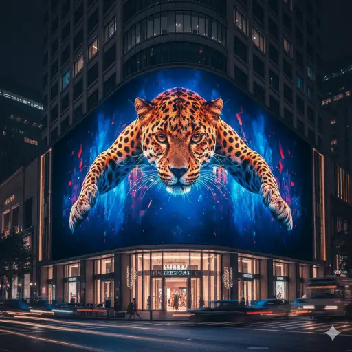 Outdoor Fixed LED Display application Naked-Eye 3D