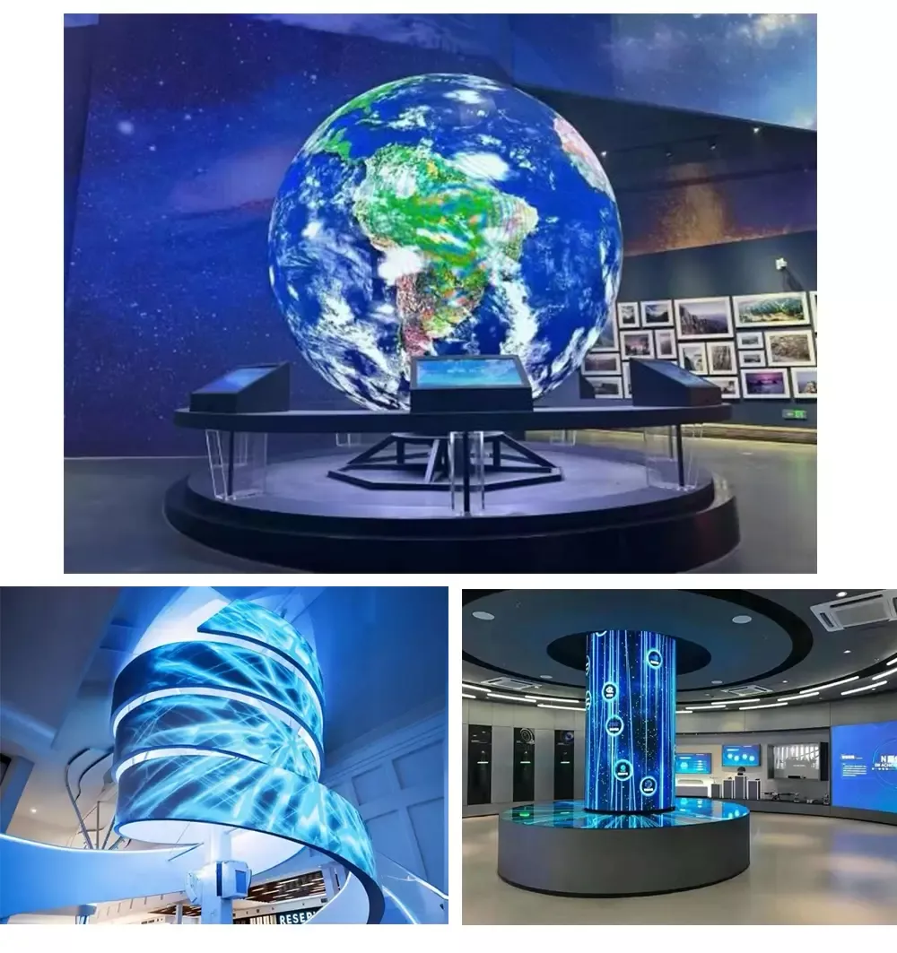 flexible led display application for Seamless Curved Stage Backdrops
