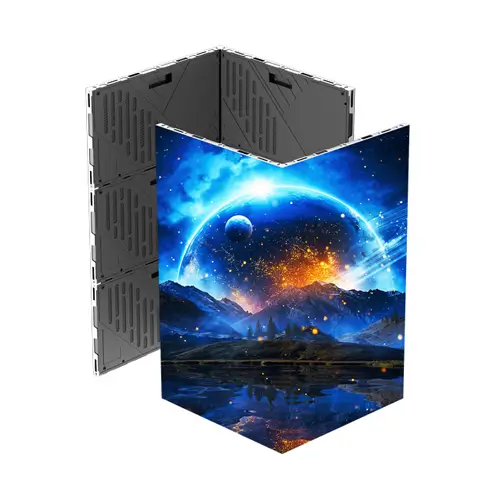 Creative special-shaped LED display screen for unique architectural and decorative lighting.