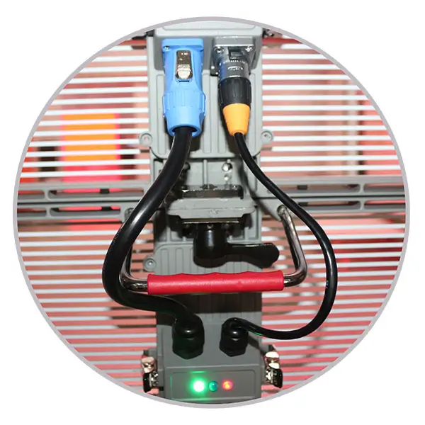 transparent screen Flight connector