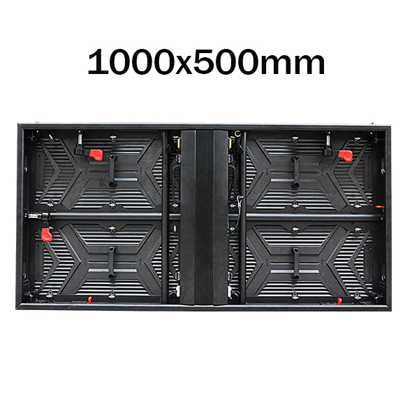 Front and Rear Maintenance Outdoor Fixed led display cabinet size 1000x500mm