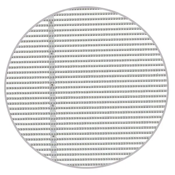 Indoor transparent LED display panel with grid structure