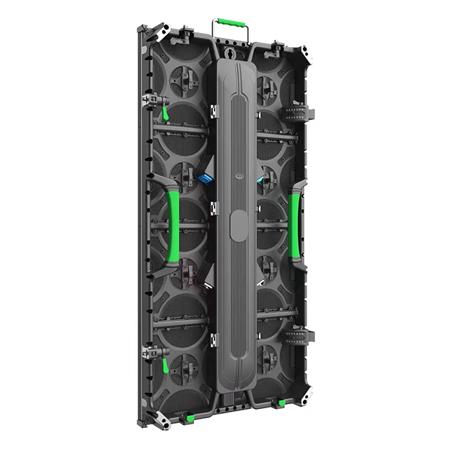 Portable outdoor rental LED display panel with fast lock system, supports high refresh rate for smooth video playback