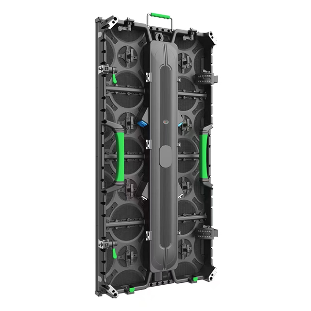 Portable outdoor rental LED display panel with fast lock system, supports high refresh rate for smooth video playback