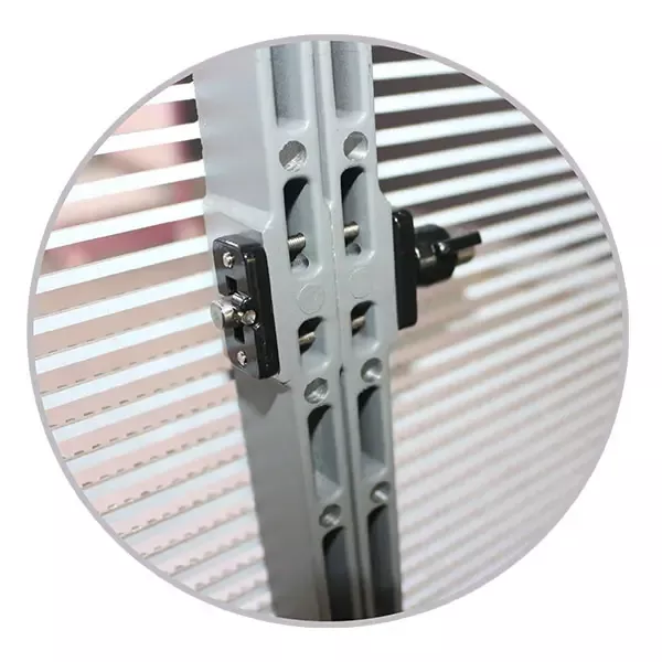 Outdoor Transparent LED Film Screen Hidden fast lock system