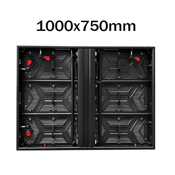 Front and Rear Maintenance Outdoor Fixed led display cabinet size 1000x750mm