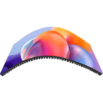 Flexible LED display panel, curved and lightweight, ideal for creative and irregular installations