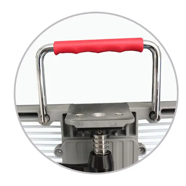 Foldable handle Modular design transparent display 