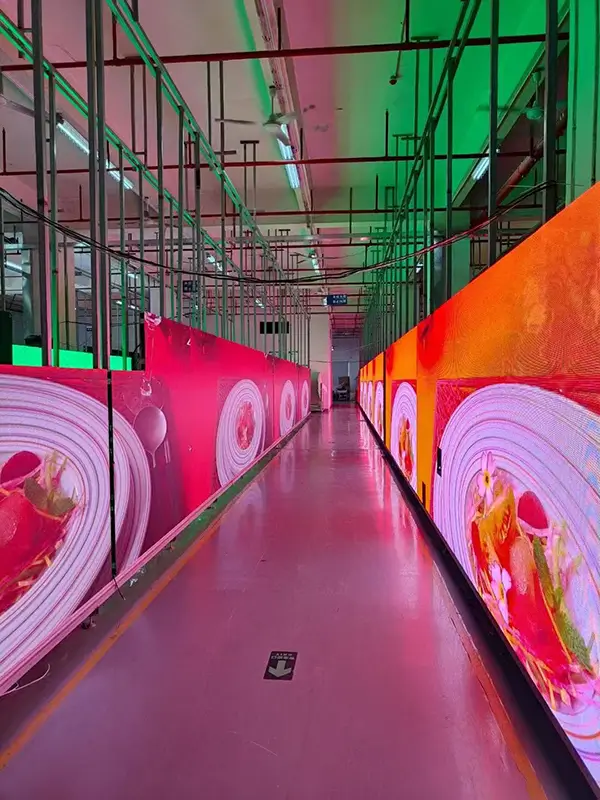 Factory testing of indoor small pitch LED screen video wall with high definition display performancewebp.webp