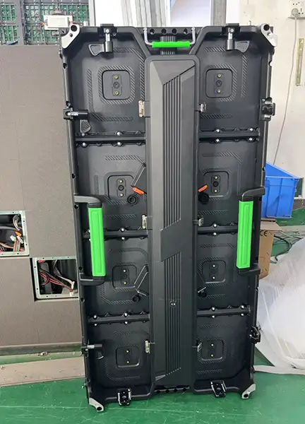 Die-cast aluminum outdoor rental LED cabinet with fast-lock design