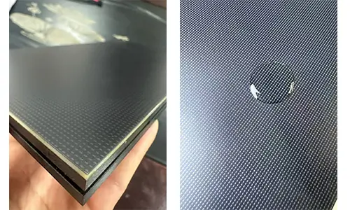 COB LED display surface with encapsulated protection layer for dustproof, moisture resistant, and anti-static performance.webp