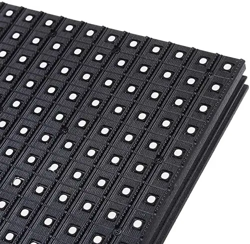 SMD LED module close-up showing surface-mounted LED units in unlit state.webp